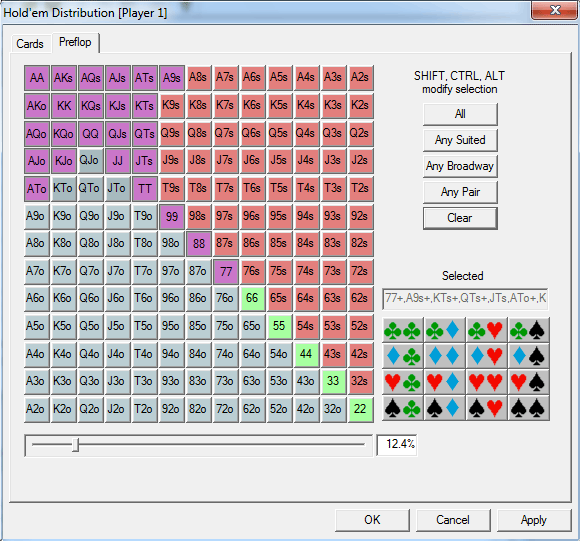 poker hand equity vs range calculator